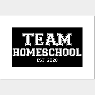 Team Homeschool 2020 White Posters and Art